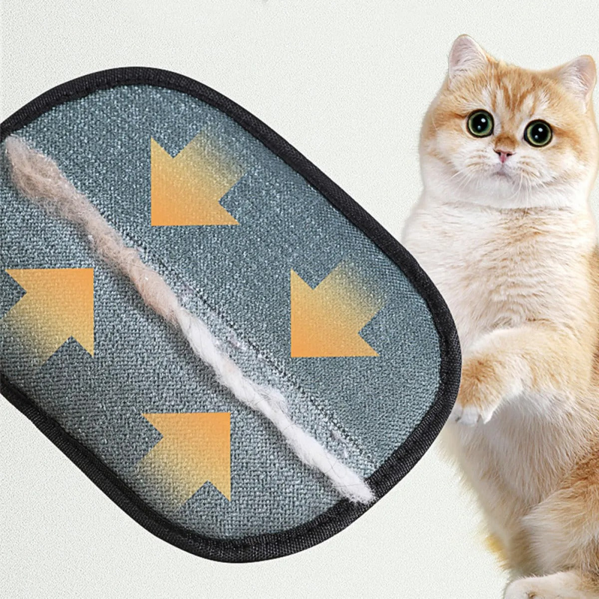 Pet Hair Remover Mitt Pet Hair Remover Gloves Deshedding Brush Glove For Dog Cat Rabbit With Long Short Curly Hair