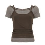 Stylish And Minimalist Womens Short Sleeve Top - Image 5