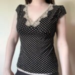 Stylish And Minimalist Womens Short Sleeve Top - Image 4