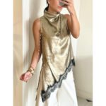 Stylish And Minimalist Sleeveless Womens Top - Image 4