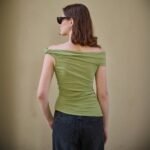 Stylish And Minimalist Womens Short Sleeve Top - Image 2