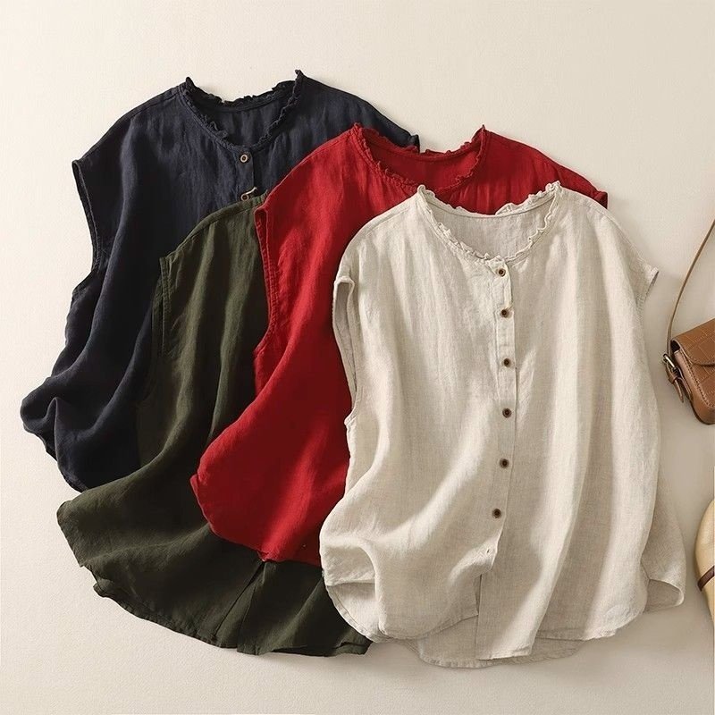 4f702fba-3600-440e-a021-4b4e818d2206_trans.jpeg Womens Sleeveless Top Vest Cardigan Or Jacket - Image 1