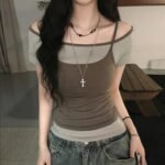 Stylish And Minimalist Womens Short Sleeve Top - Image 6