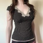 Stylish And Minimalist Womens Short Sleeve Top - Image 2