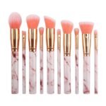 10 marble makeup brush sets, beauty tools, blush, eye shadow, face modification, 5 big 5 small explosions. - Image 9