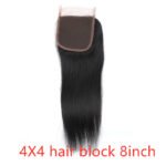 Real human hair straight wave human hair hair curtain natural color wig hair extension - Image 9