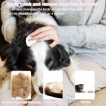 Electric Massage Cat Brushes Hand Held Portable Vibration Pet Brushes Remove Loose Hair Of Cats And Dogs And Sort Out Tangles Suitable For Pet Massage And Cat Dog Play Toys-Pink - Image 5