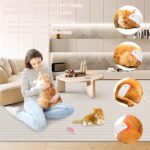 Electric Massage Cat Brushes Hand Held Portable Vibration Pet Brushes Remove Loose Hair Of Cats And Dogs And Sort Out Tangles Suitable For Pet Massage And Cat Dog Play Toys-Pink - Image 7