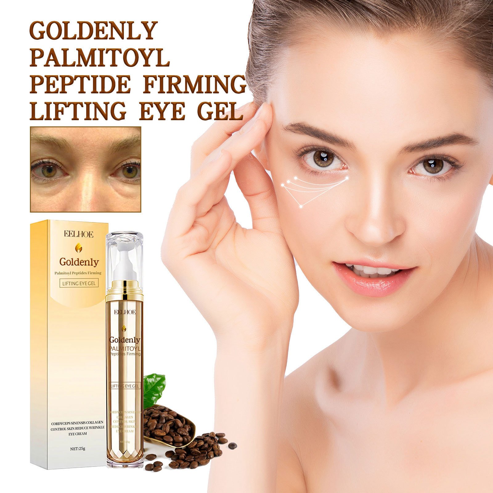 dd0d60d0-a184-40cd-a616-857ce463f8f0.jpg Gold Palm Eye Tightening Cream Moisturizing - Image 1