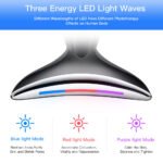 EMS Microcurrent Neck Face Beauty Device With 3 Colors LED Photon Therapy Skin Tighten Reduce Double Chin Face Lifting Devices - Image 7