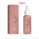 Tanning Face Serum Face Body Tanning Bed Outdoor Fine Line Repair Skin Serum Dark Bronzer Self Tanning Serum Drops - Image 4