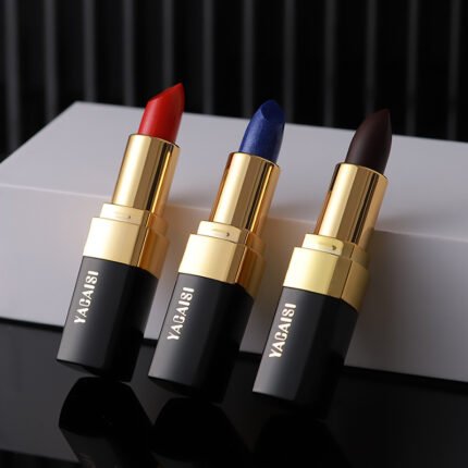 Luxury Gold Case Lipstick – Creamy Matte Bold Shades - Authentic Lipsticks by axlearc.com